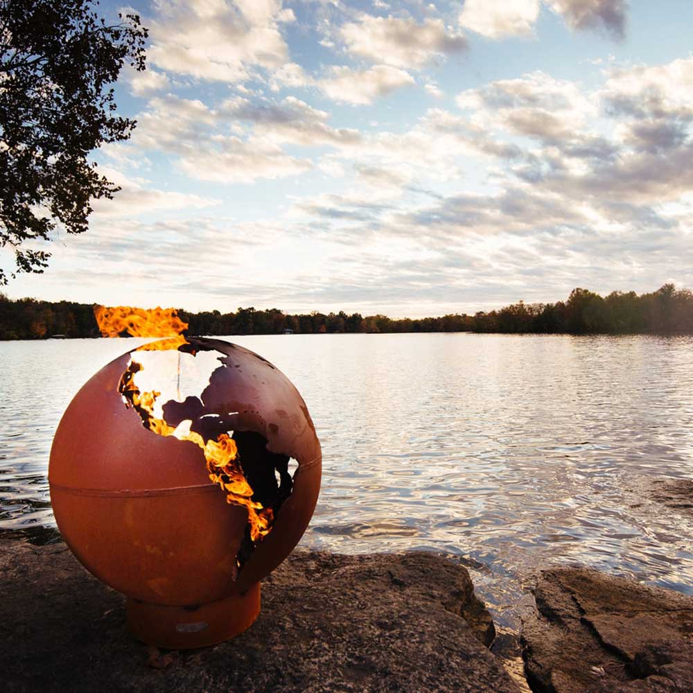 Fire Pit Art Rock Wood Fire Pit