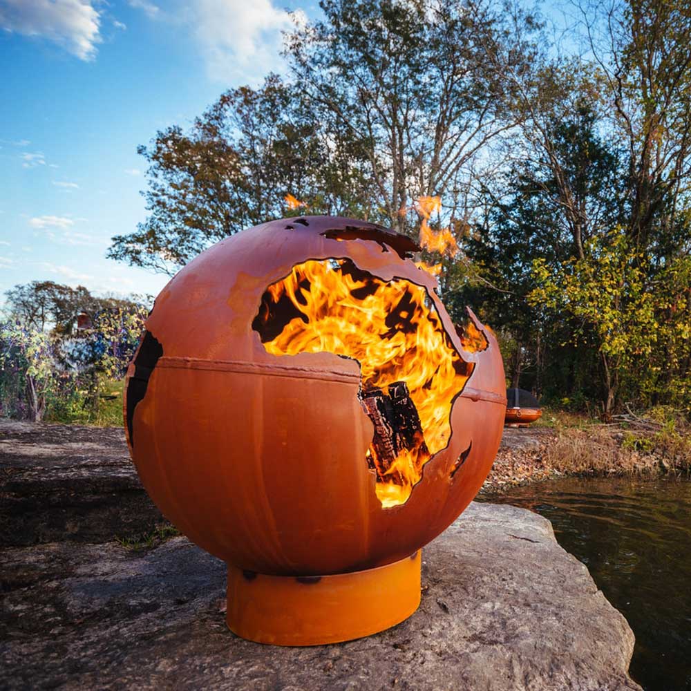 Fire Pit Art Rock Wood Fire Pit