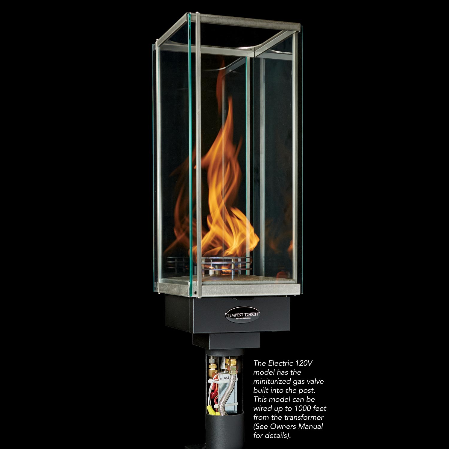 Tempest Torch Gas Torch Head with Deck Mount Assembly