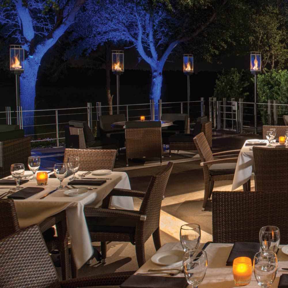 Tempest Torch Gas Torch Head with In-Ground Mount Assembly