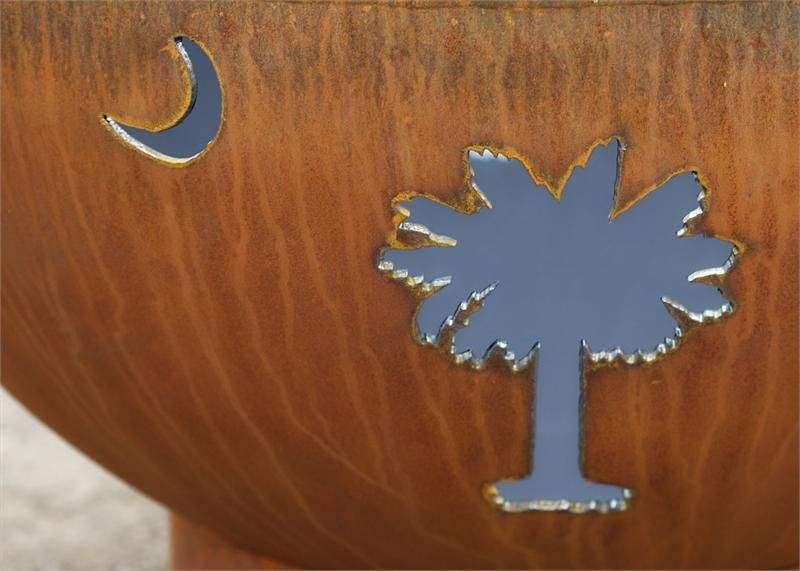 Fire Pit Art Moon Wood Fire Pit