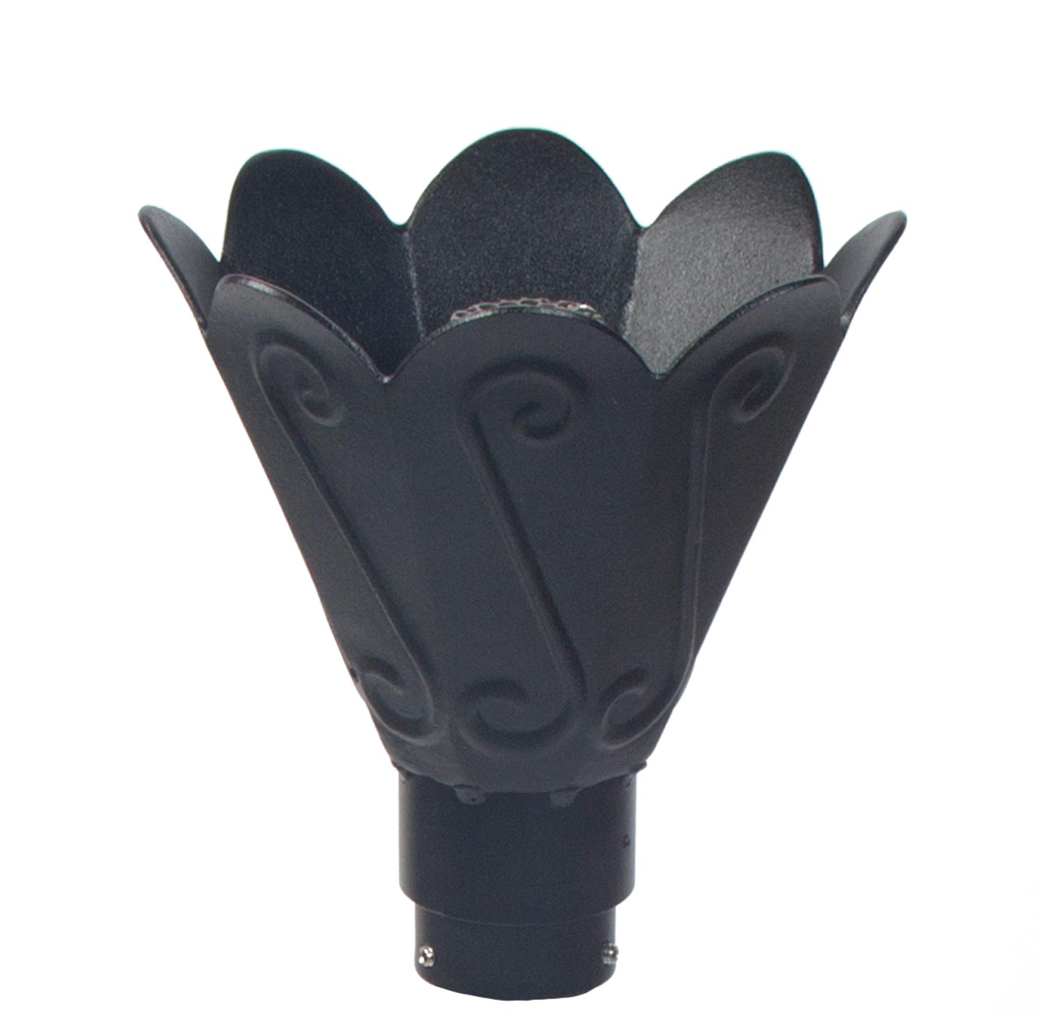 Fire by Design Tulip Gas Torch Head with Black Powder-Coated Pole