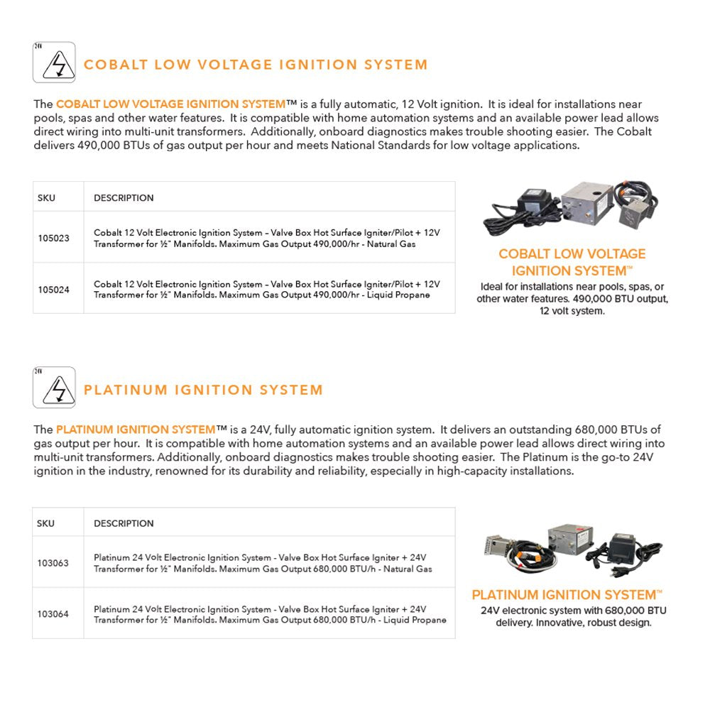 Warming Trends Crossfire Electronic Ignition Burner Kit (Linear)