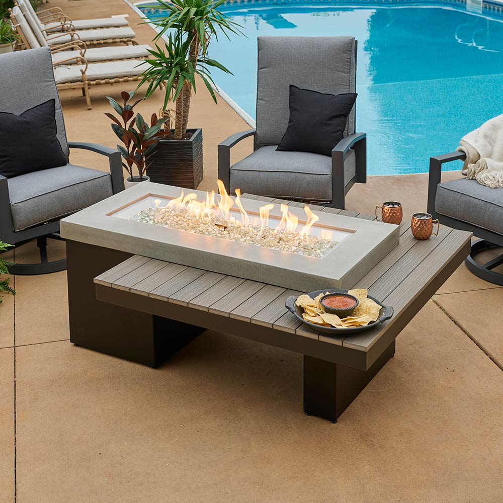 The Outdoor GreatRoom Company UPT-1242 Uptown Fire Table, 42-Inch Burner, 48.25x64.5-Inches