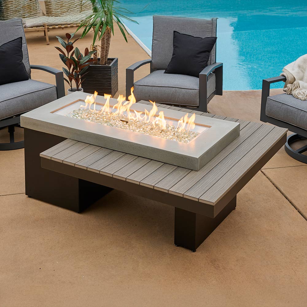The Outdoor GreatRoom Company UPT-1242 Uptown Fire Table, 42-Inch Burner, 48.25x64.5-Inches