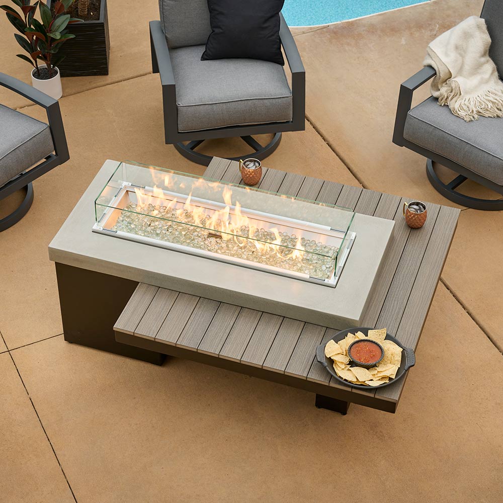 The Outdoor GreatRoom Company UPT-1242 Uptown Fire Table, 42-Inch Burner, 48.25x64.5-Inches
