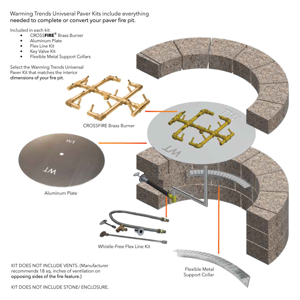 Warming Trends UPK Match Light Universal Paver Kit