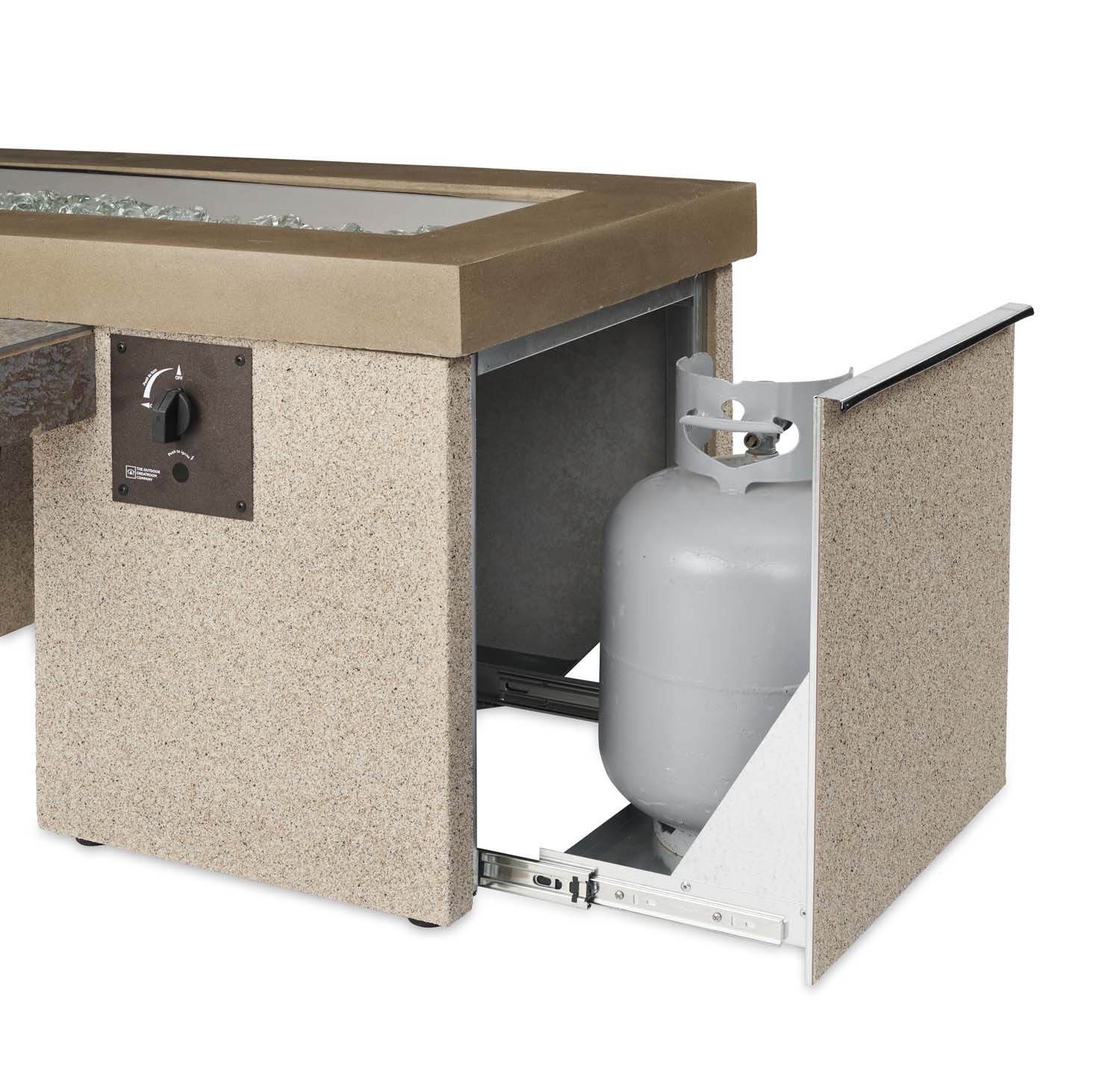 The Outdoor GreatRoom Company UPT-1242 Uptown Fire Table, 42-Inch Burner, 48.25x64.5-Inches