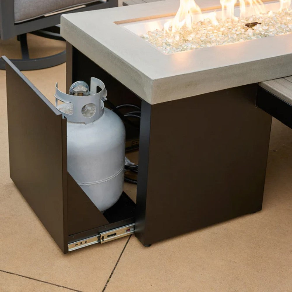 The Outdoor GreatRoom Company Uptown 42-Inch Linear Gas Fire Pit Table