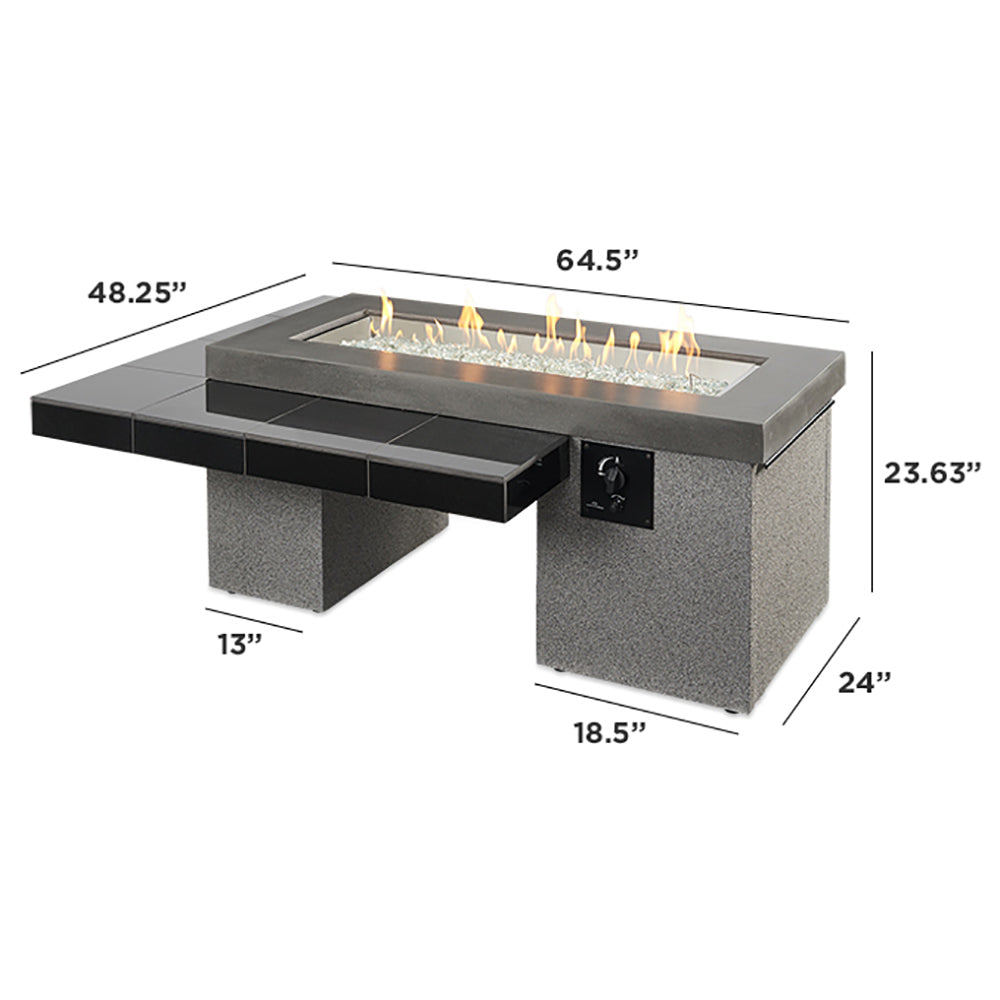 The Outdoor GreatRoom Company UPT-1242 Uptown Fire Table, 42-Inch Burner, 48.25x64.5-Inches