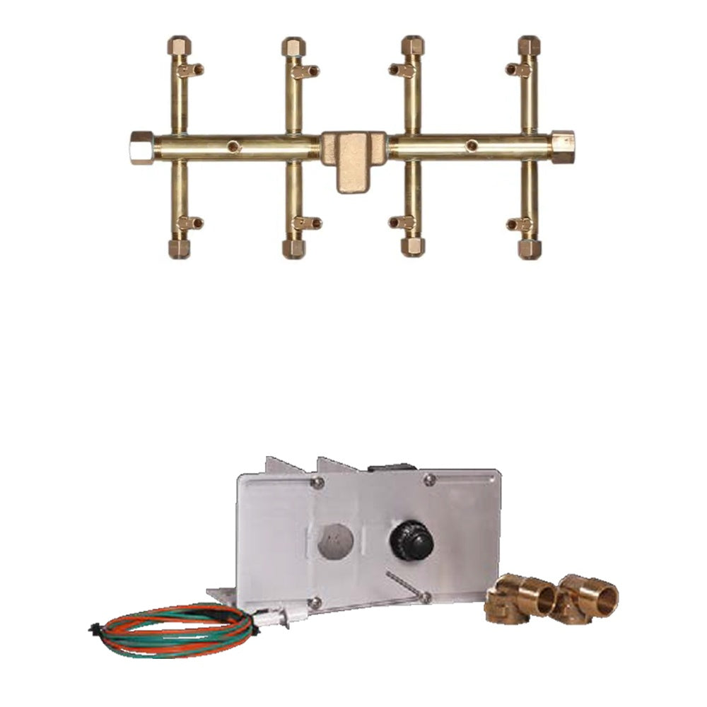 Warming Trends Crossfire Push Button Spark Ignition Burner Kit (Tree-Style)