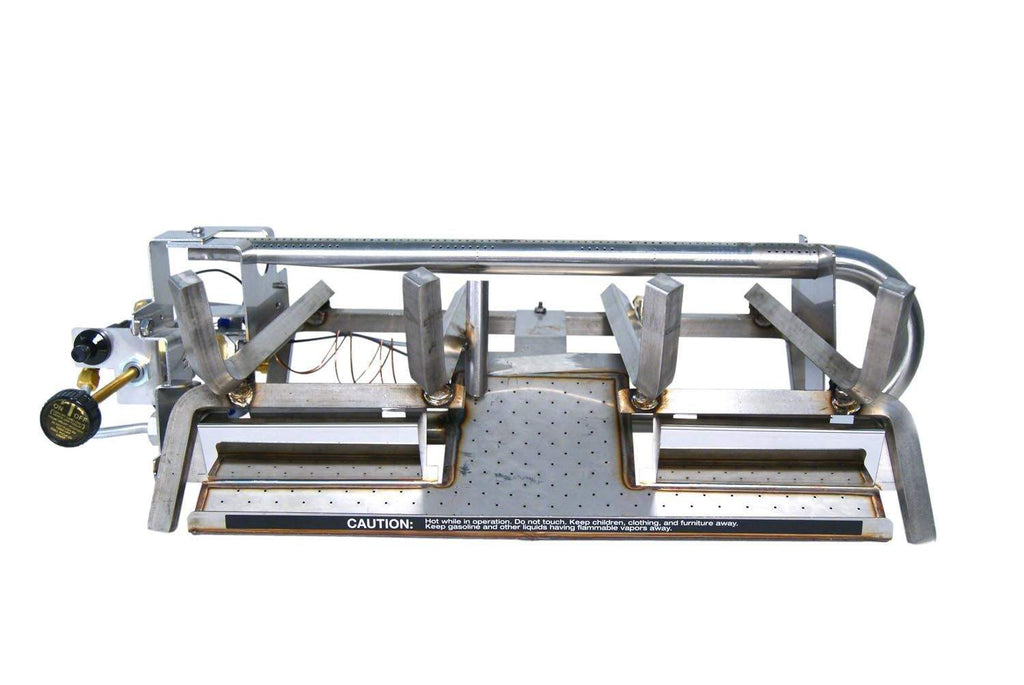 Real Fyre CHAS Charred Aged Split Ventless Gas Log Set, Stainless Steel, ANSI Certified