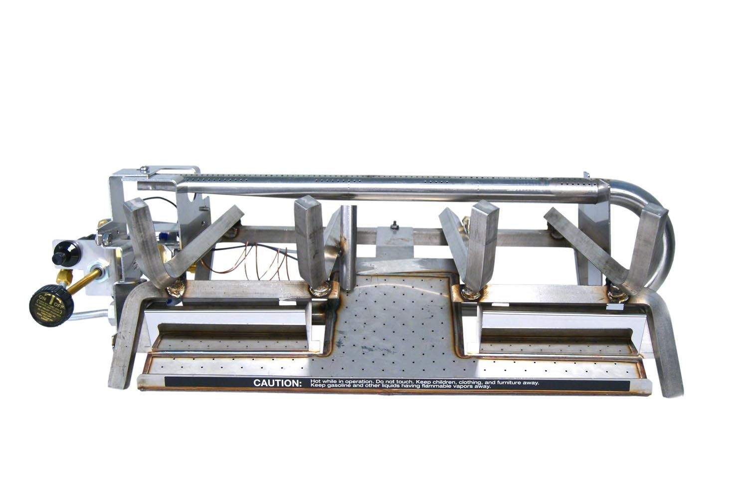 Real Fyre CHGS Charred Gnarled Split Ventless Gas Log Set, Stainless Steel, ANSI Certified