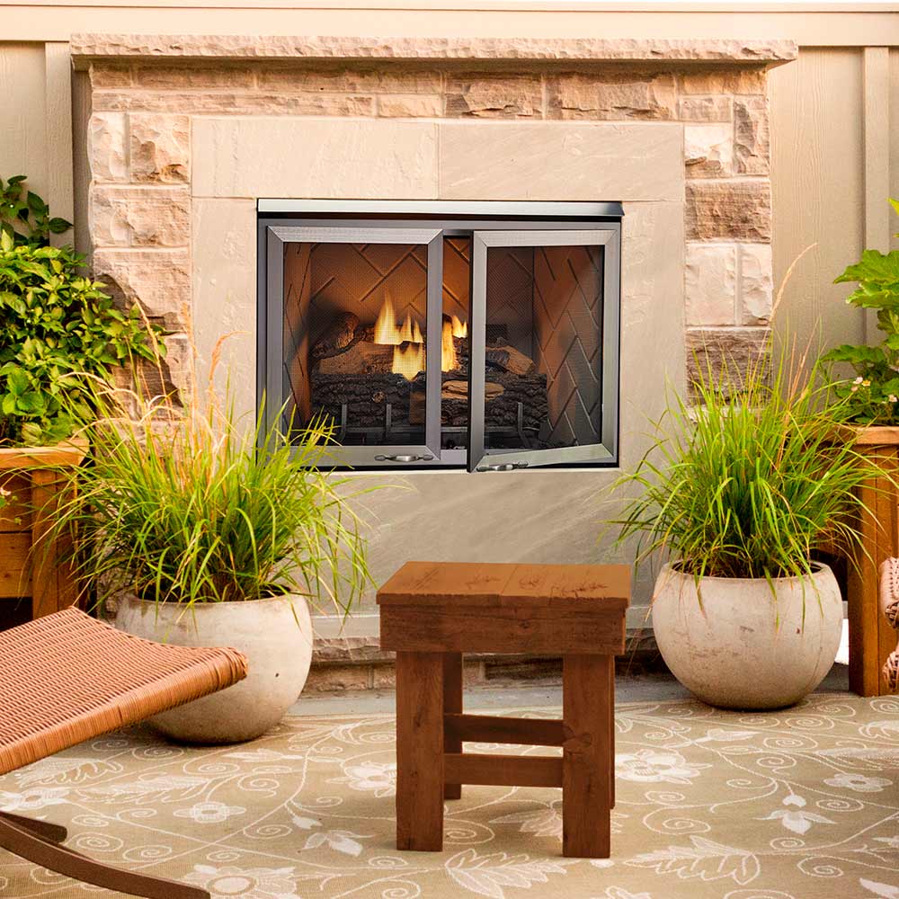 Outdoor Lifestyles Vesper 36-Inch Outdoor Gas Fireplace – Firepits