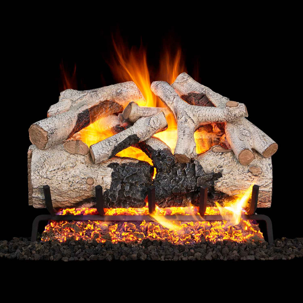 Real Fyre BTA Burnt Aspen Vented Gas Log Set, Stainless Steel, ANSI Certified