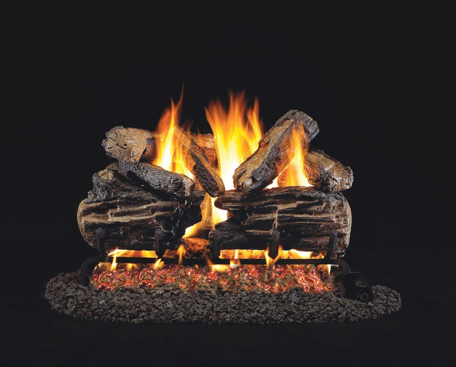 Real Fyre Charred Split Oak Gas Logs