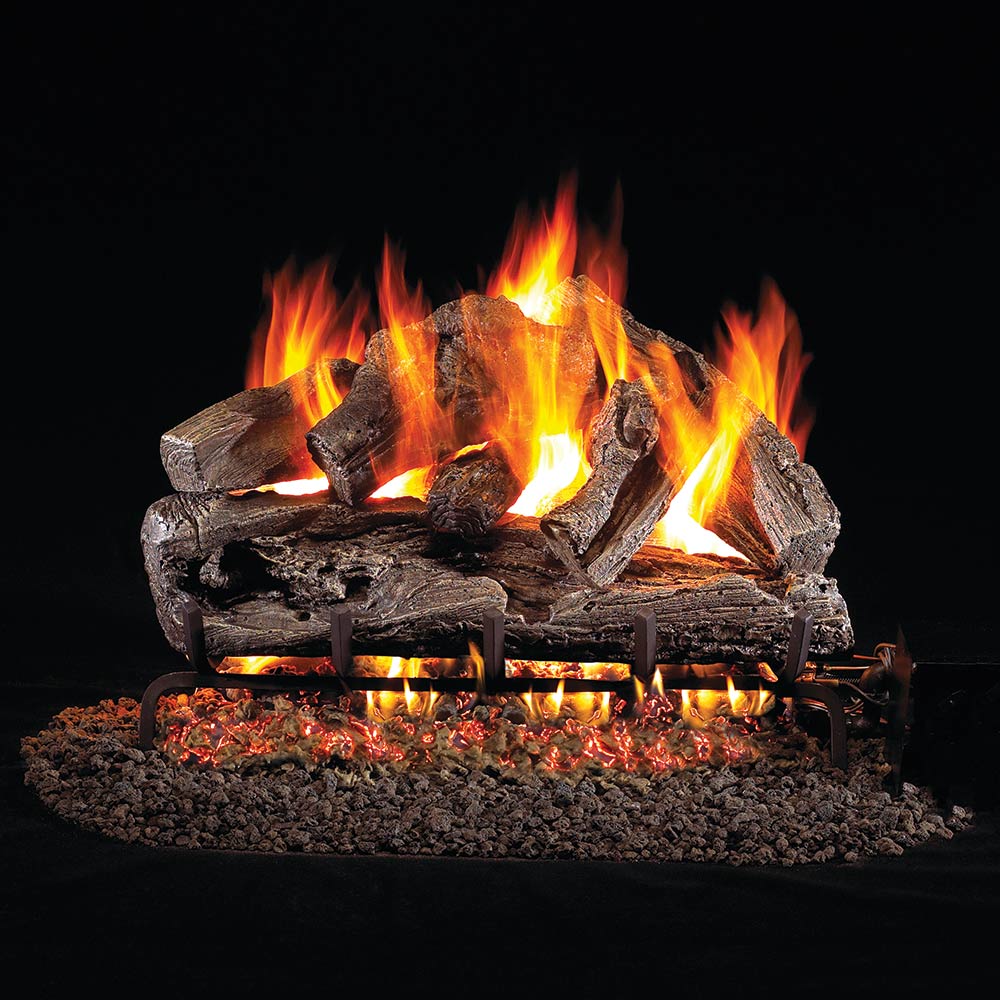 Real Fyre RRO Rugged Oak Vented Gas Log Set, Stainless Steel, ANSI Certified