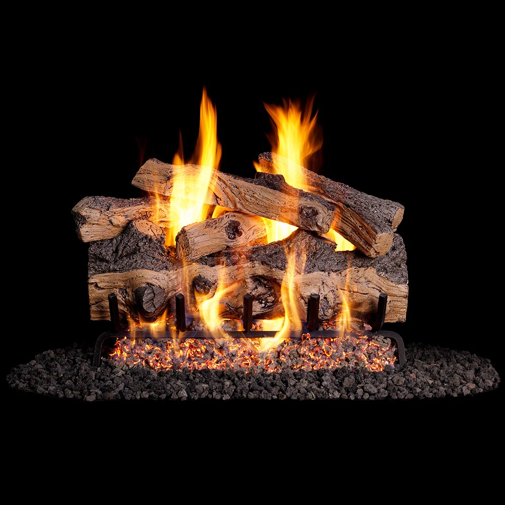 Real Fyre GSO Gnarled Split Oak Vented Gas Logs Only