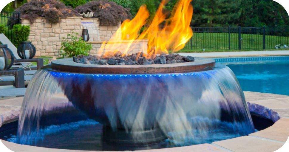 HPC Fire Evolution 360 4-Scupper Fire and Water Bowl Insert