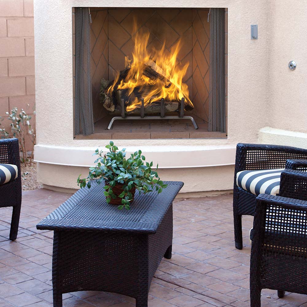 Superior 42-Inch Outdoor Masonry Wood Burning Fireplace (WRE6042)