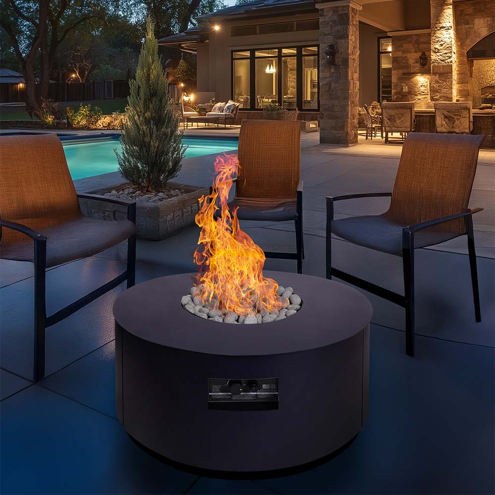 Warming Trends AON 48-Inch Round Gas Fire Table