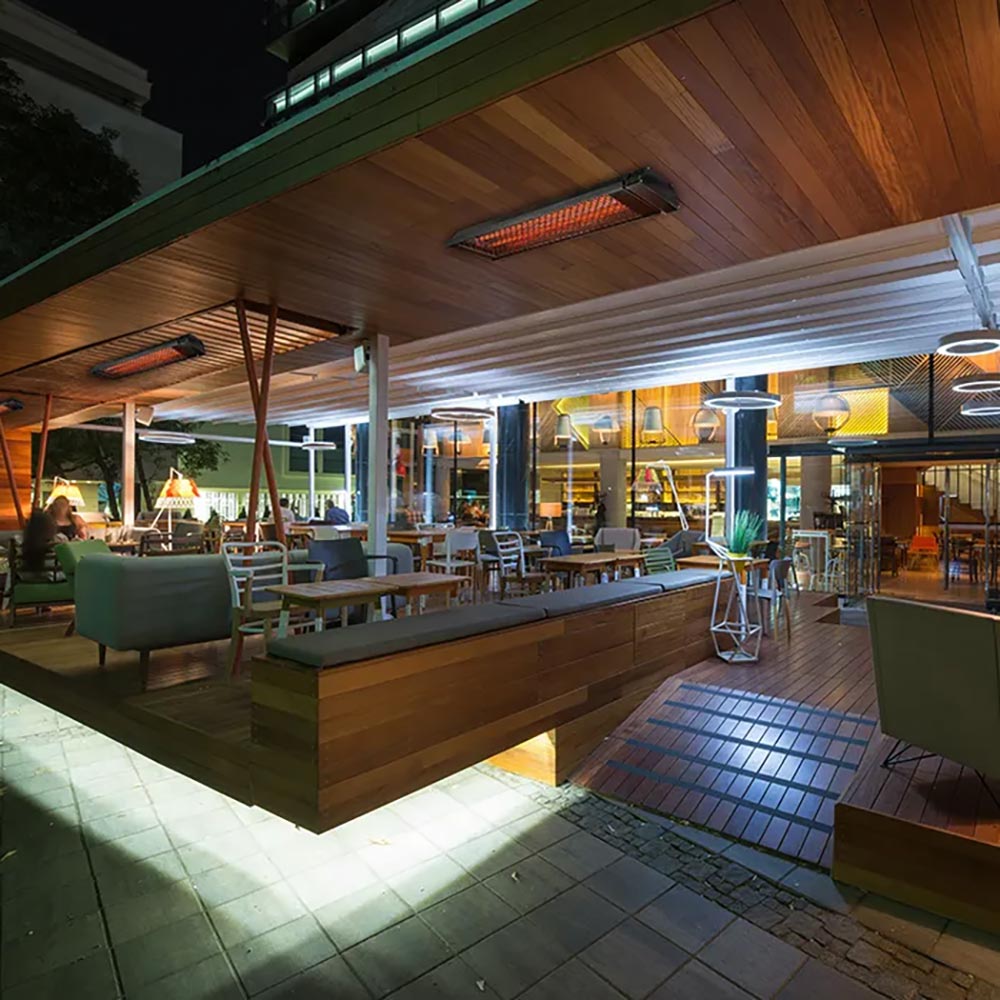 HEATSTRIP Max DC Commercial 240V Outdoor Electric Patio Heater