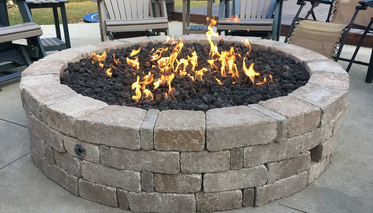 Fire Pit Riser American Fire Glass Drop-In Fire Pit Burner Pan, Rectangular – Firepits ...