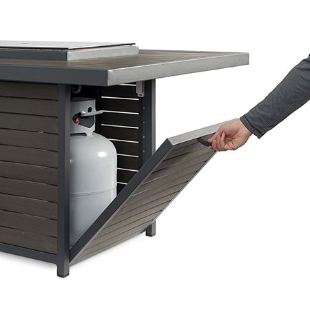 The Outdoor GreatRoom Company BRK-1224-19-K Brooks Gas Fire Pit Table, 30.75x50-Inches