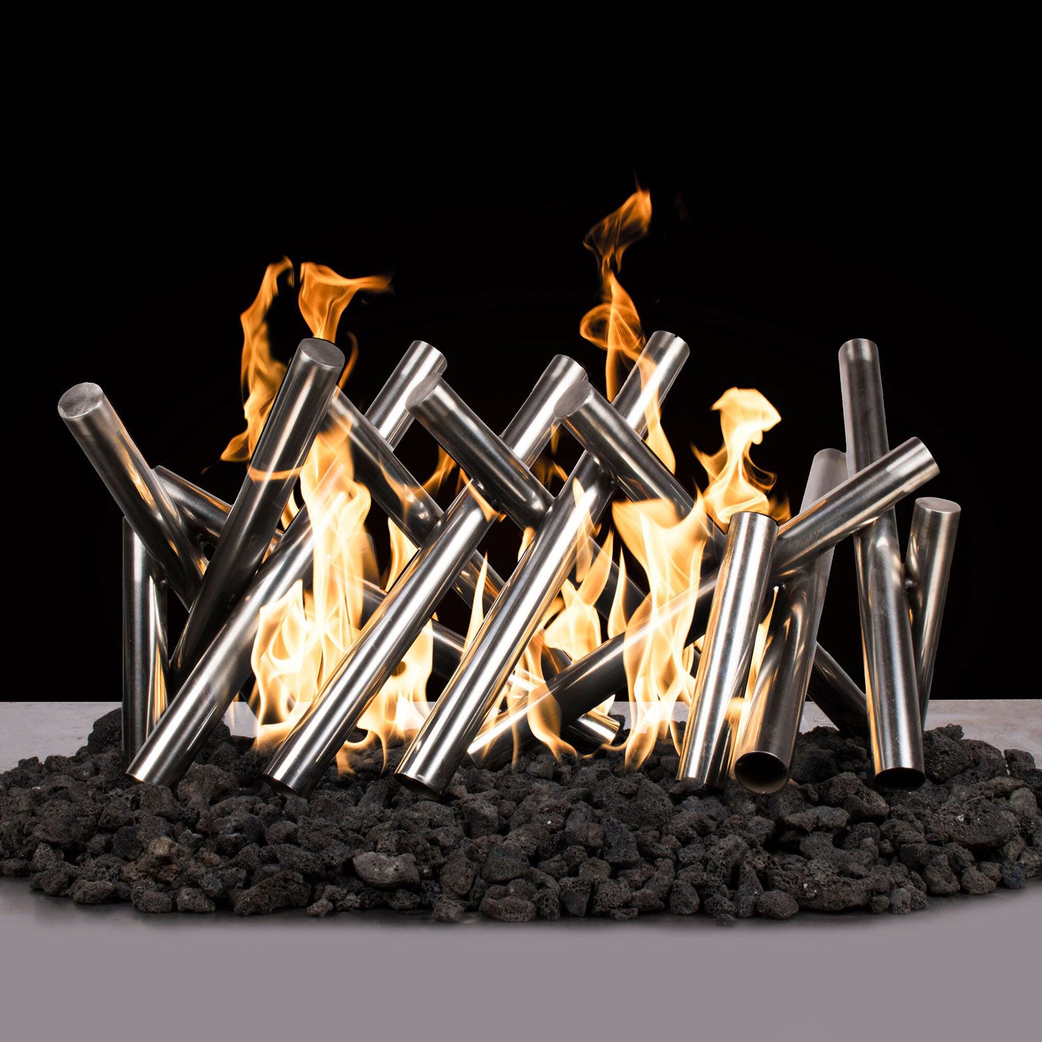 The Outdoor Plus OPT-CSxx10 Polished Stainless Steel Logs