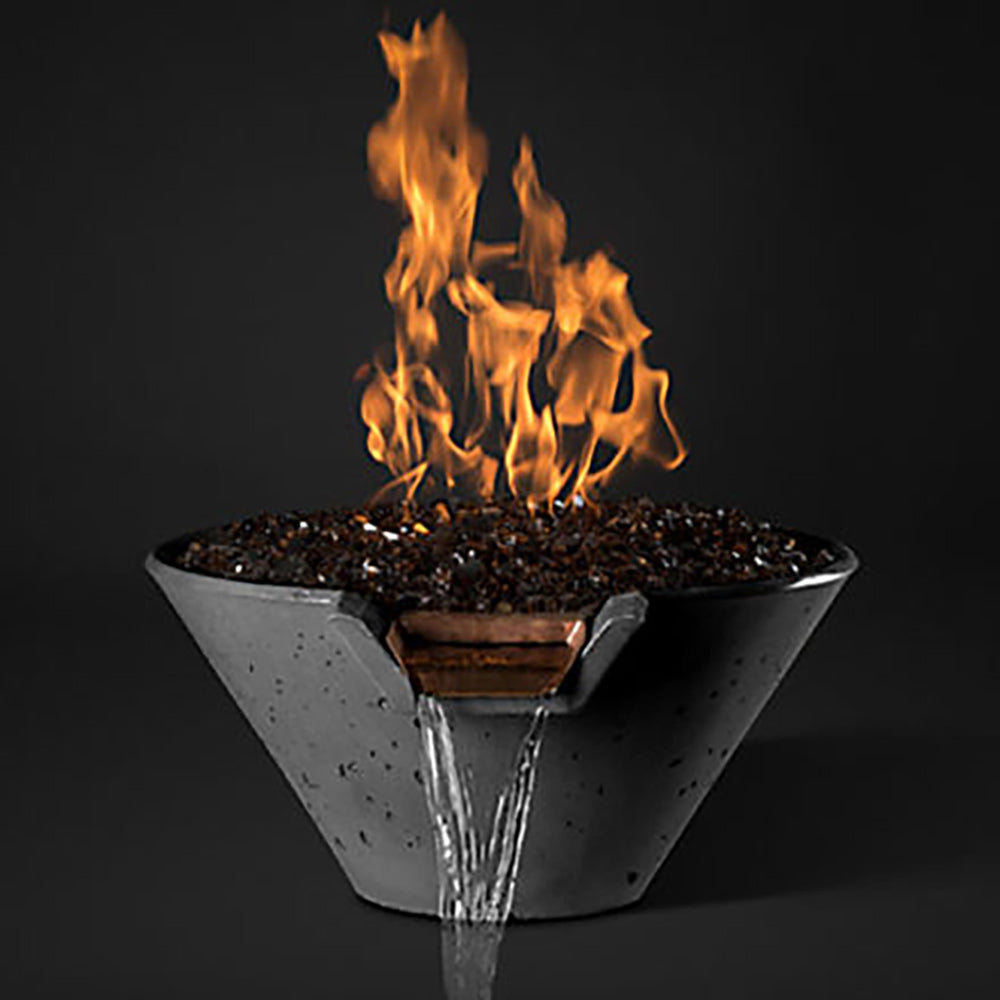 Slick Rock KCC29CPSCC Cascade Series 29-Inch Round Fire on Glass Fire Pit