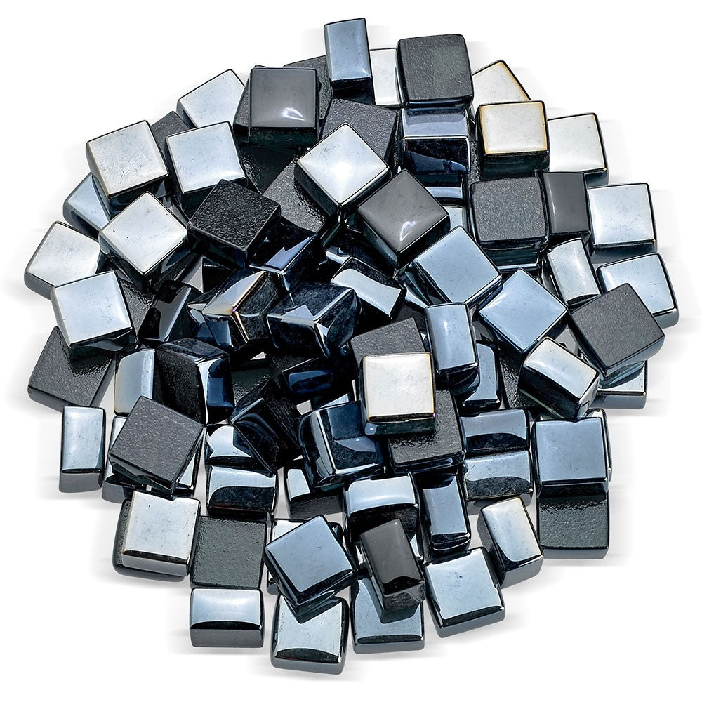 American Fire Glass 1/2-Inch Fireglass 2.0, 10 lbs, Black Luster