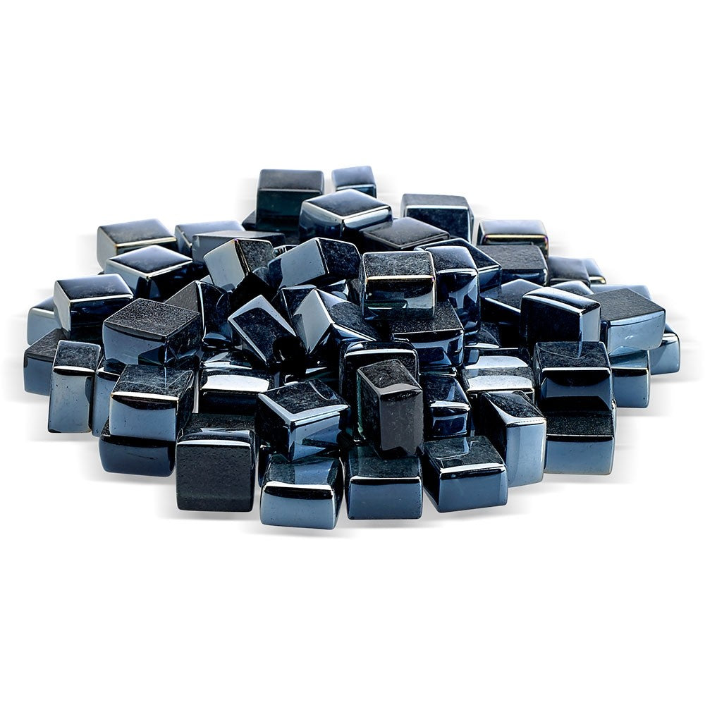 American Fire Glass 1/2-Inch Fireglass 2.0, 10 lbs, Black Luster