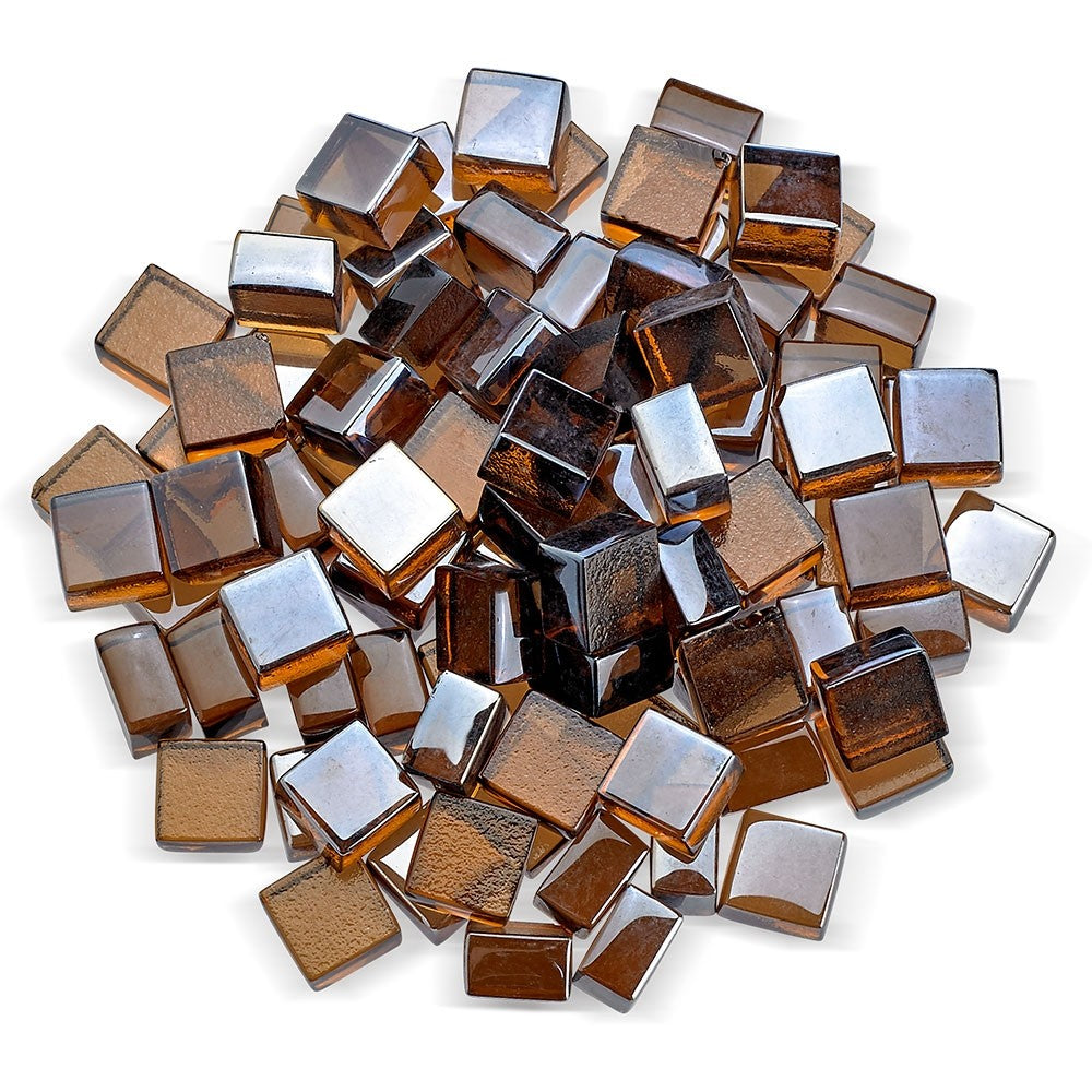 American Fire Glass 1/2-Inch Fireglass 2.0, 10 lbs, Copper Luster