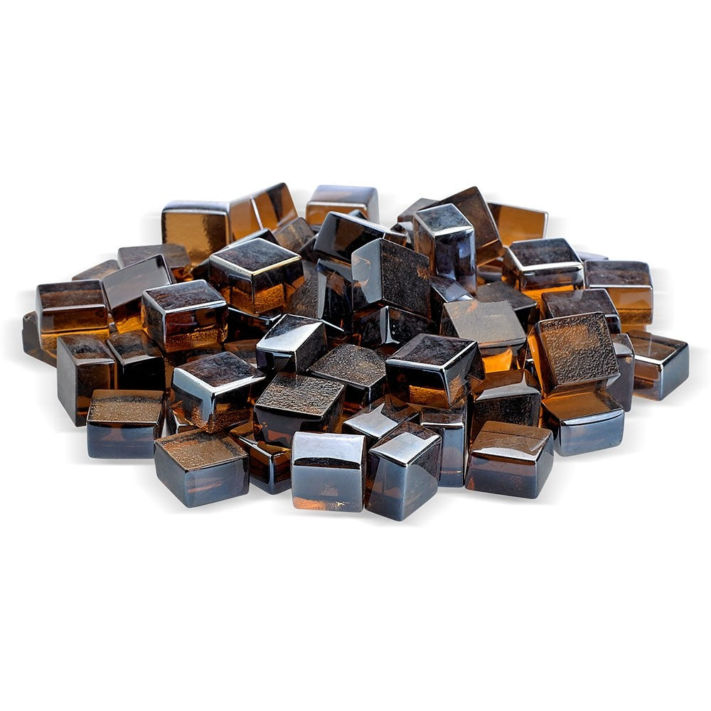 American Fire Glass 1/2-Inch Fireglass 2.0, 10 lbs, Copper Luster