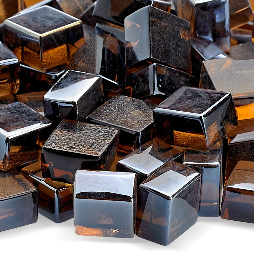 American Fire Glass 1/2-Inch Fireglass 2.0, 10 lbs, Copper Luster