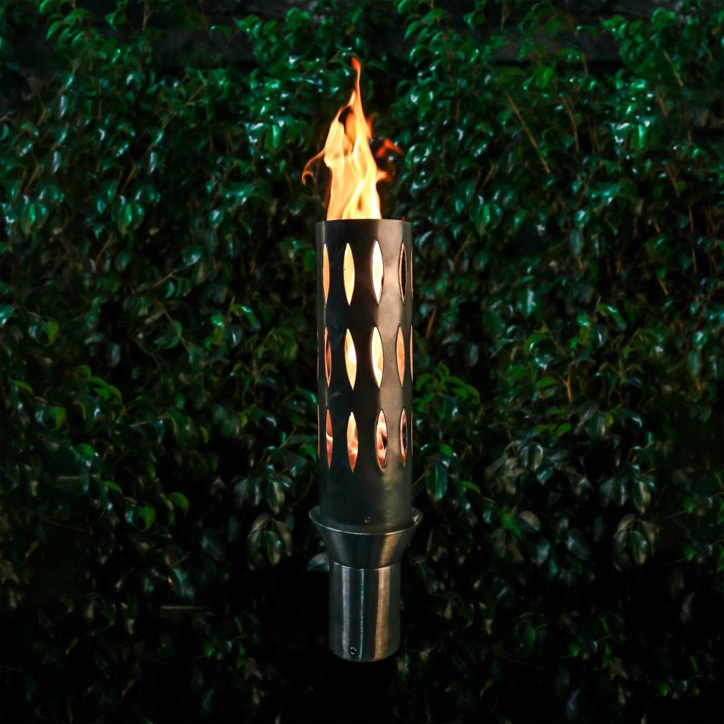TOP Fires by The Outdoor Plus OPT-TCH1SS Ellipse TopLite Torch with Stand