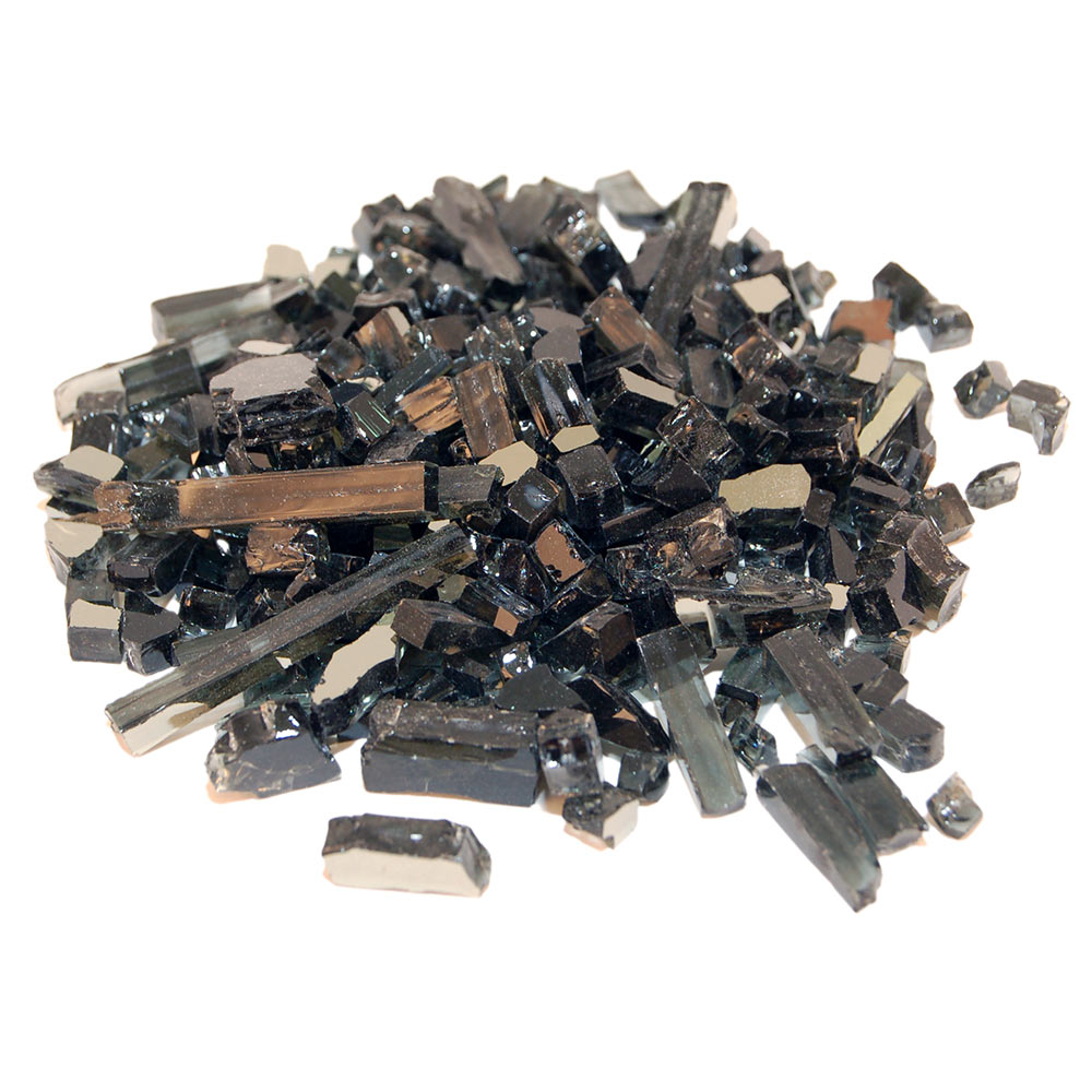 Real Fyre Black Reflective Fire Glass, 10 Pounds