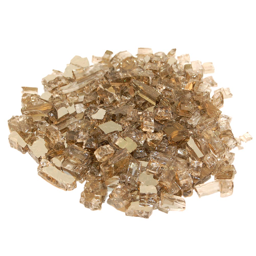 Real Fyre Bronze Reflective Fire Glass, 10 Pounds