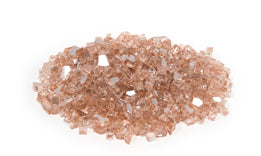 Champagne reflective fire glass pieces