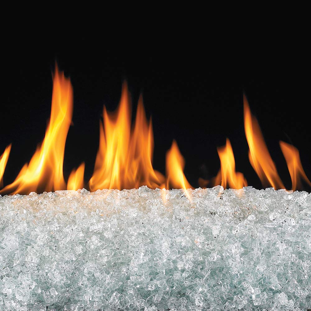 Real Fyre Clear Fire Glass, 10 Pounds