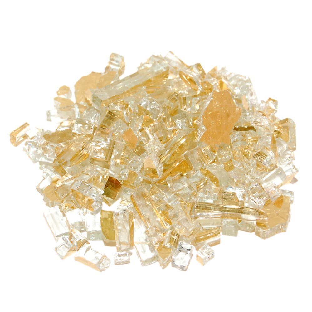 Real Fyre Gold Reflective Fire Glass, 10 Pounds