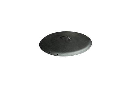 HPC Fire Round Aluminum Fire Pit Cover, 24 Inch, Black