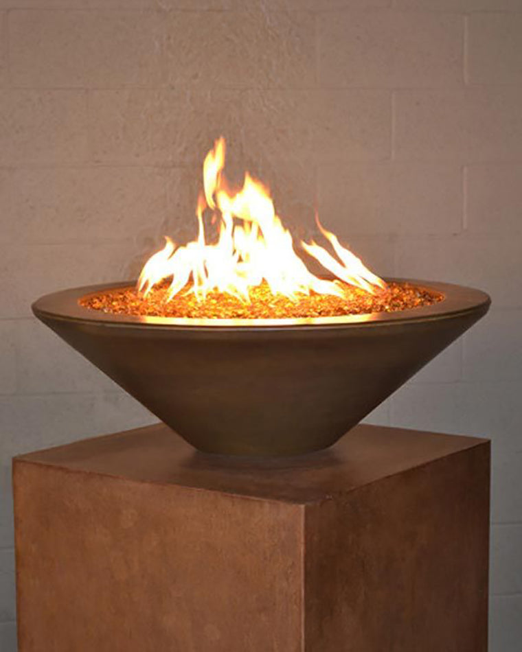 Fire by Design MGAPGREFP48NG Round Geo Essex 48-Inch Fire Pit Table