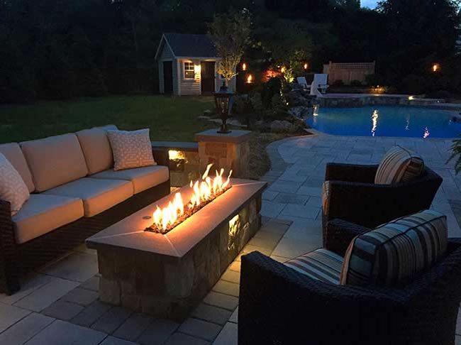 HPC Fire Rectangular 60x24-Inch Unfinished Fire Pit Enclosure for 36-Inch Trough Pans