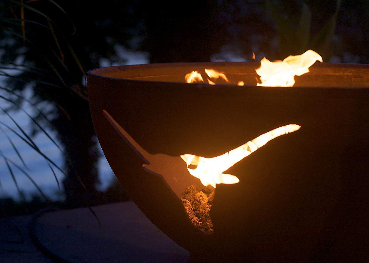Fire Pit Art LONHC Longhorn Gas Fire Pit - Thumbnail 4