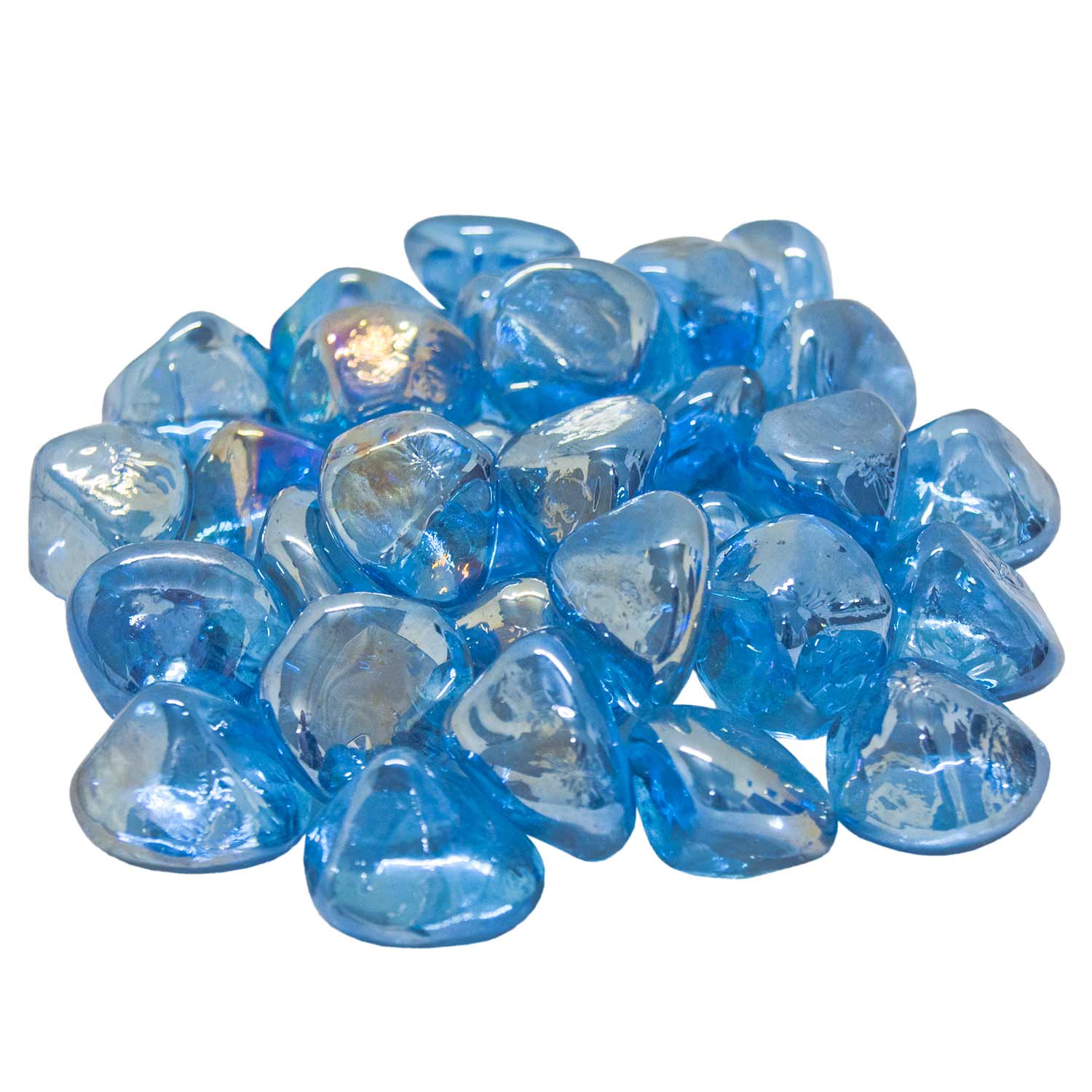 Real Fyre Steel Blue Diamond Nuggets, 10 Pounds