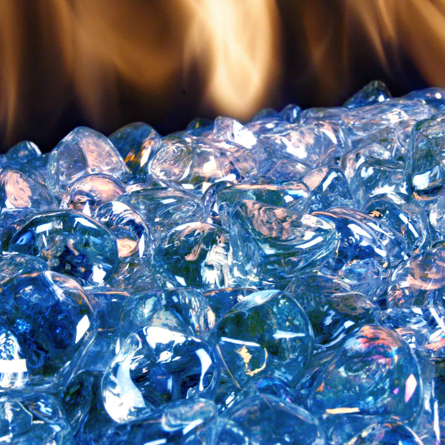 Real Fyre Steel Blue Diamond Nuggets, 10 Pounds