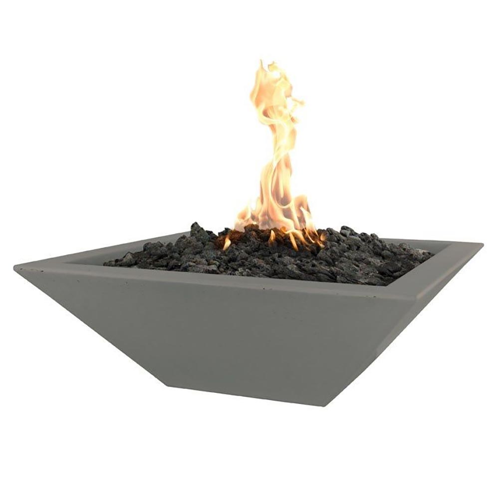 TOP Fires by The Outdoor Plus Maya Square Concrete Gas Fire Bowl