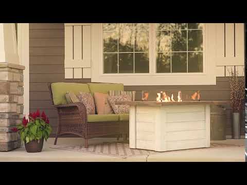 The Outdoor GreatRoom Company ALC-1224 Alcott Gas Fire Pit Table, 36.75x48-Inches