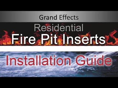 Grand Effects RIAUT12 Round Stainless Steel Electronic Ignition Gas Rock Burner